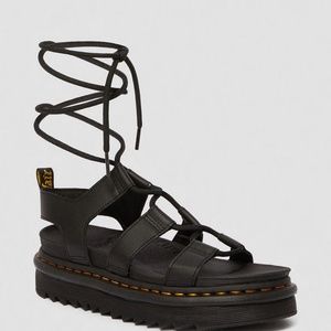 Dr. Martens Nartilla Women's Leather Platform Gladiator Sandals